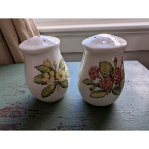 NORITAKE FINE CHINA .. GOURMET GARDEN .. SALT AND‎ PEPPER SHAKER SET